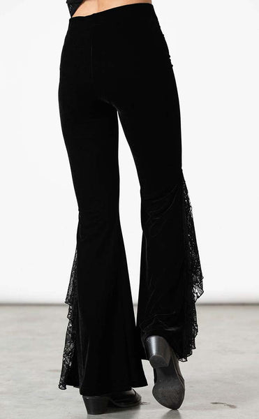 Mahina Velvet Bell Bottoms | Killstar Australia | Alt Gothic Clothing Mahina Velvet Bell Bottoms | Killstar Australia | Alt Gothic Clothing