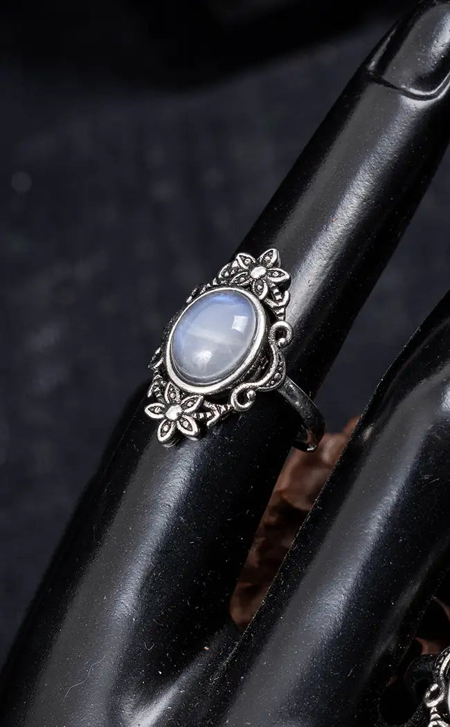 Moonstone Stainless Steel Ring