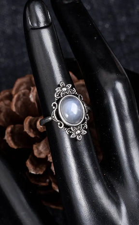 Moonstone Stainless Steel Ring