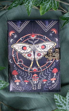 Night Trip Leather Journal Grimoire