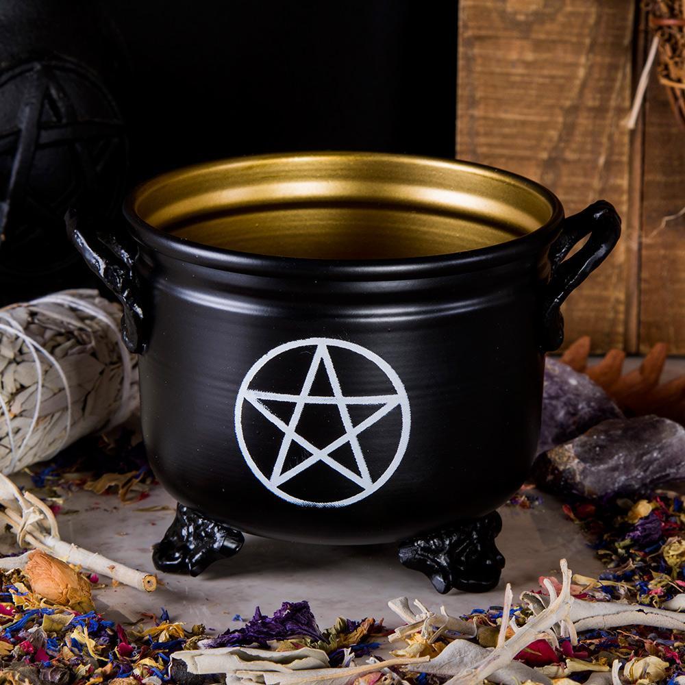 Cauldron For Ritual Pentacle Incense Cauldron