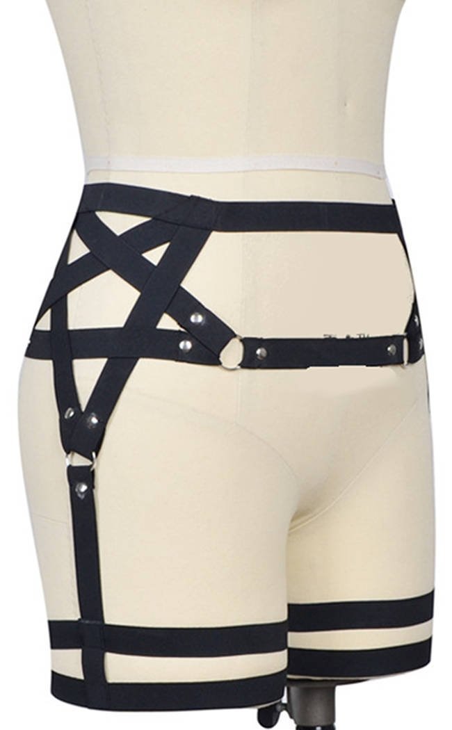 Cold Black Heart | Pentagram Garter Body Harness Cold Black Heart | Pentagram Garter Body Harness