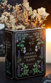 Poisonous Plants Book Shaped Vase