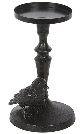 Raven Pillar Candle Holder
