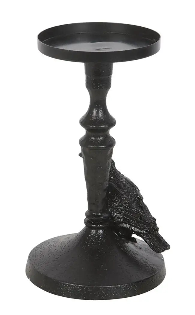 Raven Pillar Candle Holder