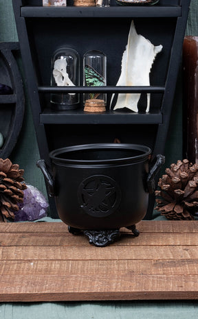 Raven Ritual Incense Cauldron