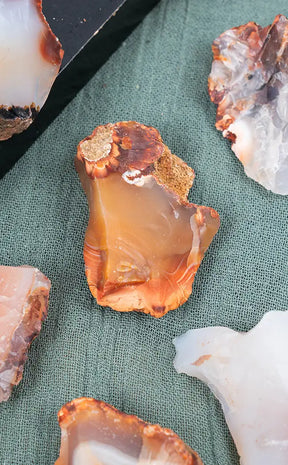 Raw Rough Carnelian Chunks