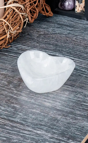 Selenite Heart Charging Bowl 6cm