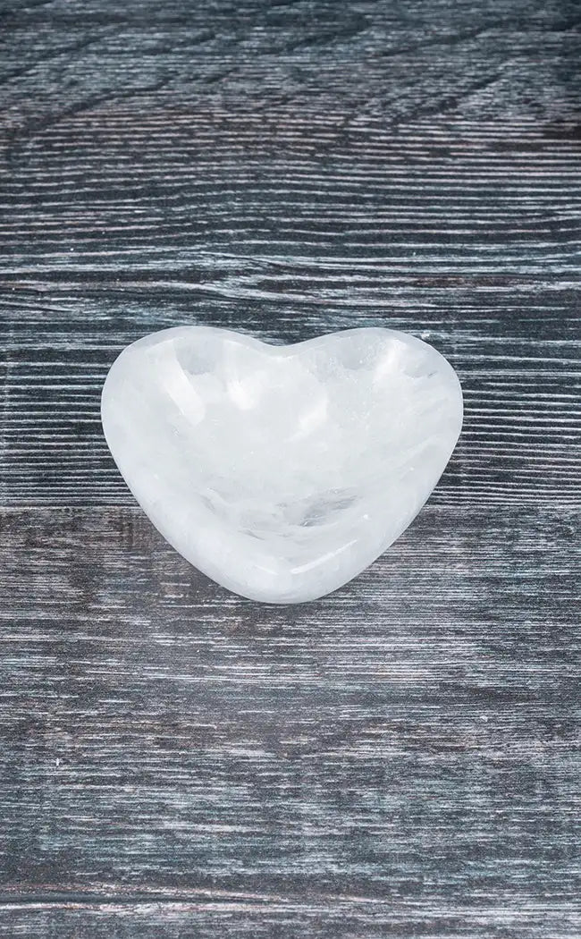 Selenite Heart Charging Bowl 6cm