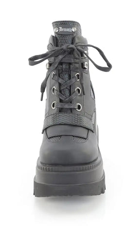 SHAKER-37 Black Platform Ankle Boots