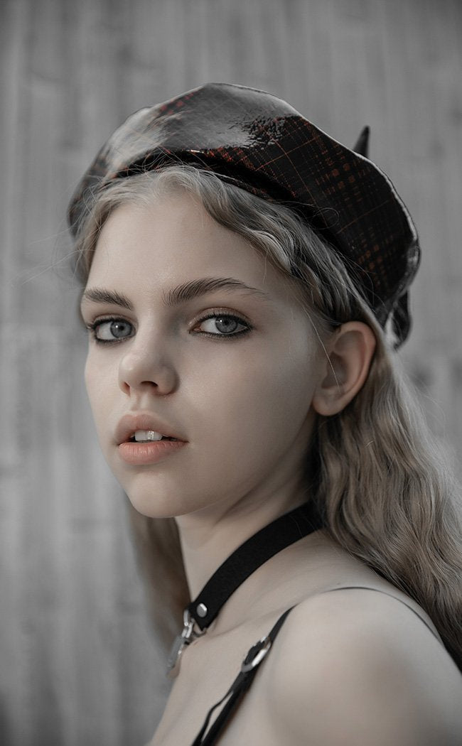 Punk Rave | She Devil Peaked Cap | Gothic Accessories | Afterpay & Zip