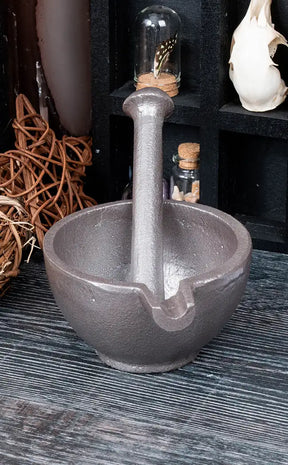 Silver Mortar & Pestle with Pourer