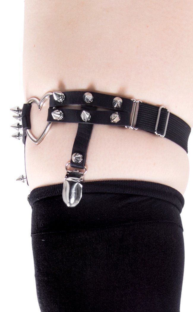 Cold Black Heart | Spike Heart Garter Cold Black Heart | Spike Heart Garter
