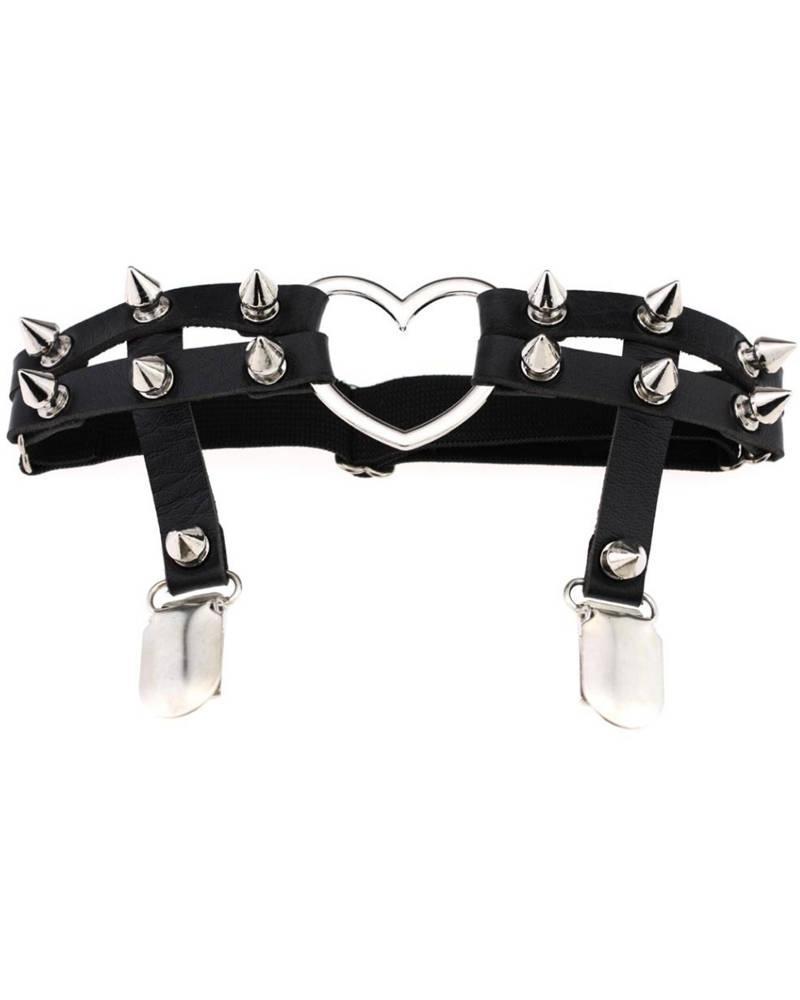 Cold Black Heart | Spike Heart Garter Cold Black Heart | Spike Heart Garter