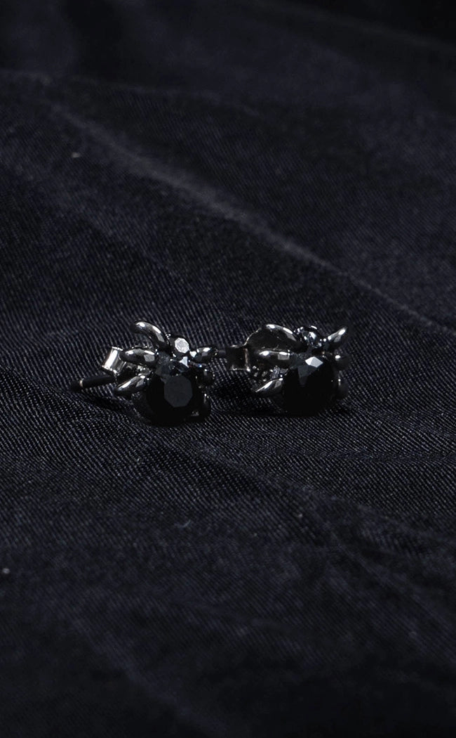Sterling Silver Spider Earrings