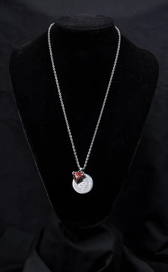 Taste of Sin Necklace | Red Heart Locket