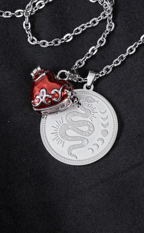 Taste of Sin Necklace | Red Heart Locket