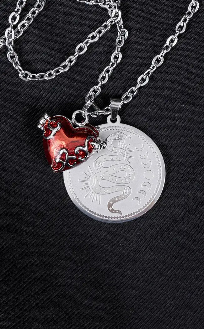 Taste of Sin Necklace | Red Heart Locket