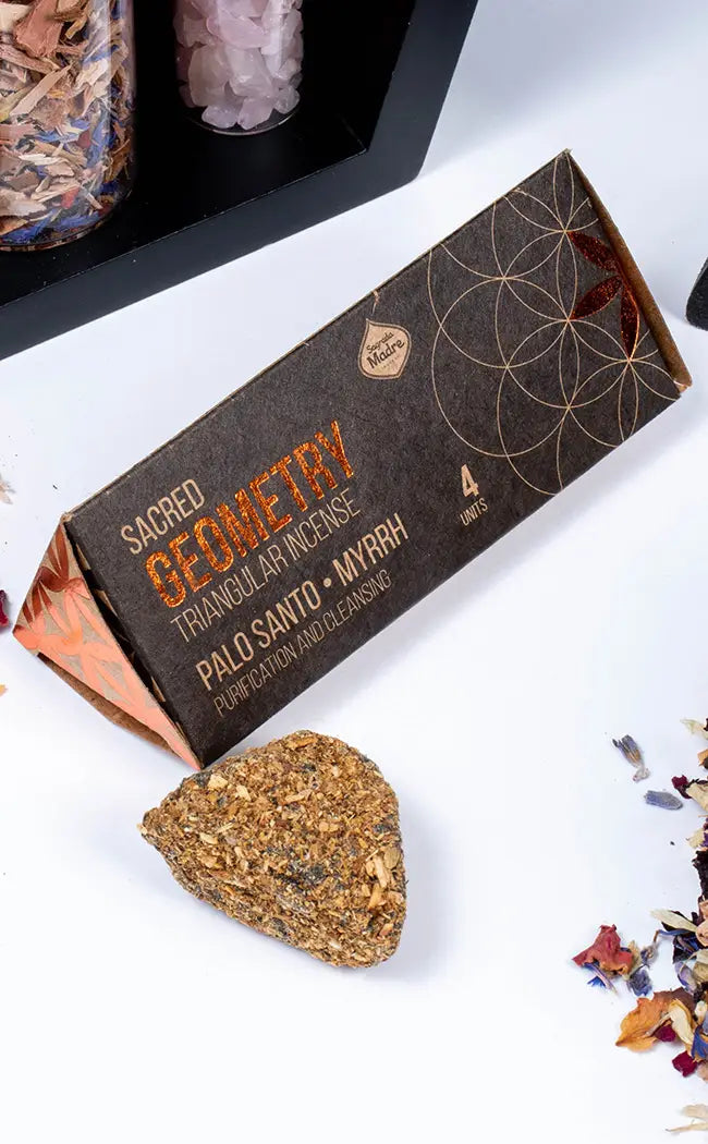 Sacred Geometry Triangular Incense | Palo Santo & Myrrh