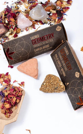 Sacred Geometry Triangular Incense | Palo Santo & Myrrh
