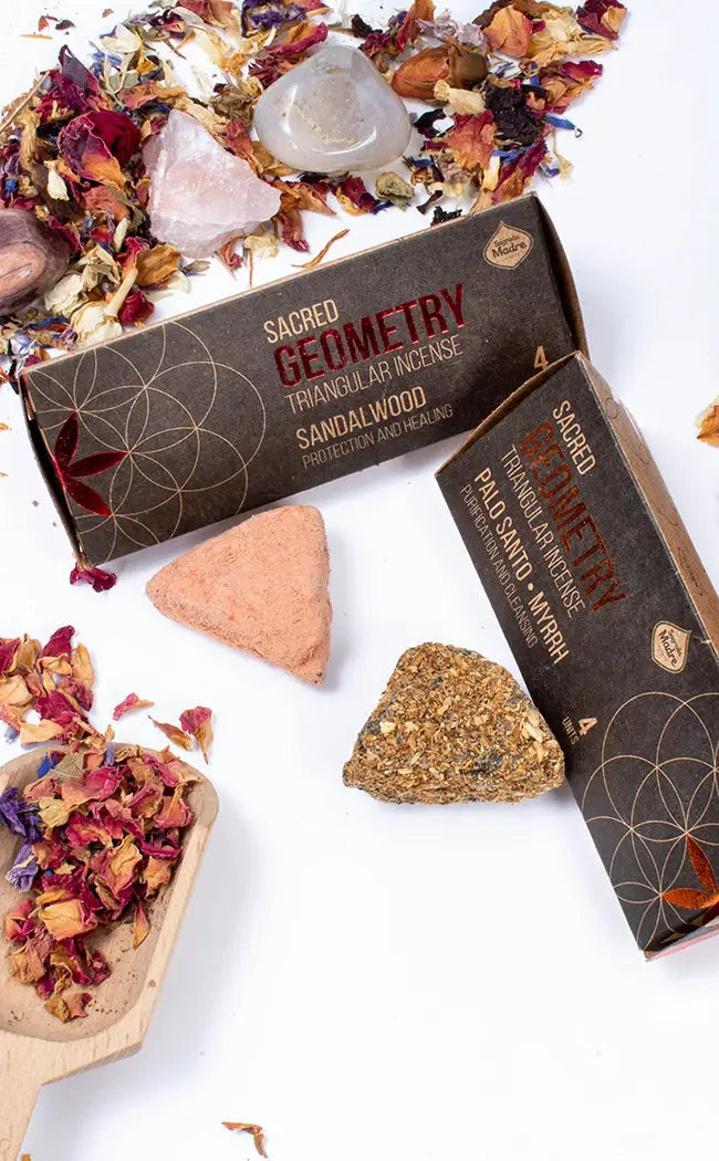 Sacred Geometry Triangular Incense | Palo Santo & Myrrh