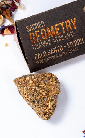Sacred Geometry Triangular Incense | Palo Santo & Myrrh