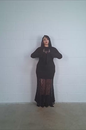 Besome Hooded Maxi Dress [Plus-Size]