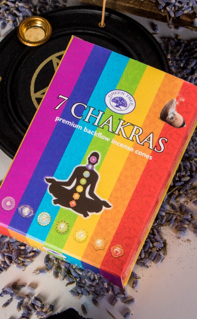 7 Chakras Backflow Incense Cones-Incense-Tragic Beautiful