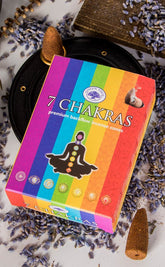 7 Chakras Backflow Incense Cones-Incense-Tragic Beautiful