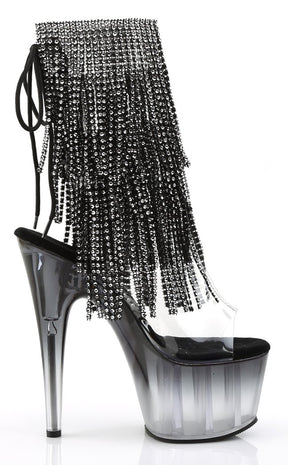 ADORE-1017RSFT Black Ankle Boots-Pleaser-Tragic Beautiful