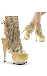ADORE-1017RSFT Gold Ankle Boots-Pleaser-Tragic Beautiful
