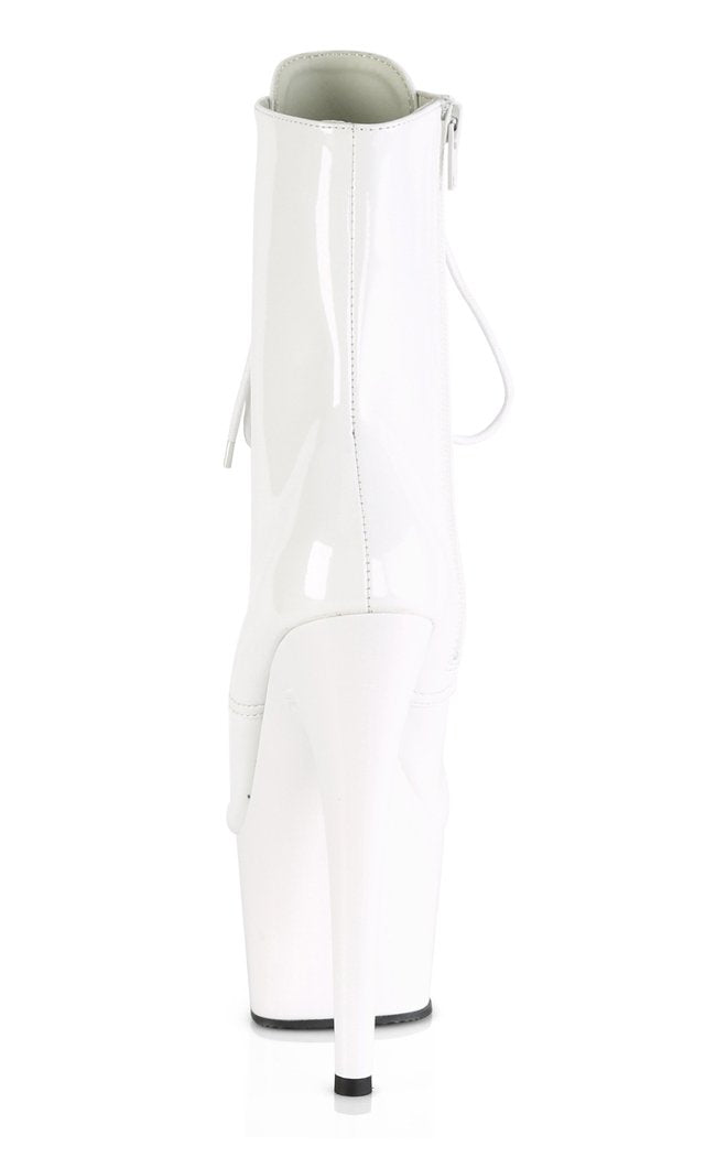 ADORE-1020 White Patent Ankle Boots-Pleaser-Tragic Beautiful