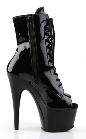 ADORE-1021 Black Patent Ankle Boots-Pleaser-Tragic Beautiful