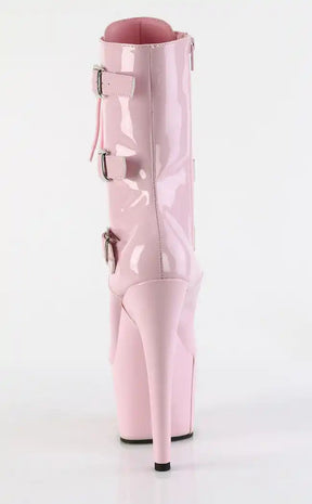 ADORE-1043 Baby Pink Patent Boots-Pleaser-Tragic Beautiful
