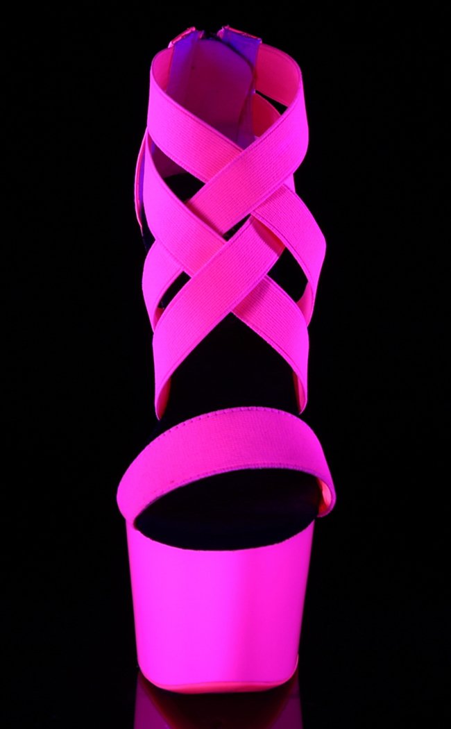 ADORE-769UV Neon Hot Pink Heels-Pleaser-Tragic Beautiful