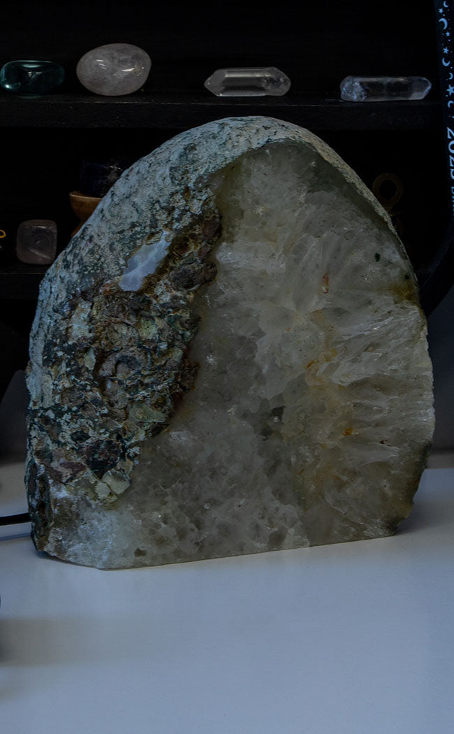 Agate Crystal Lamp-Crystals-Tragic Beautiful