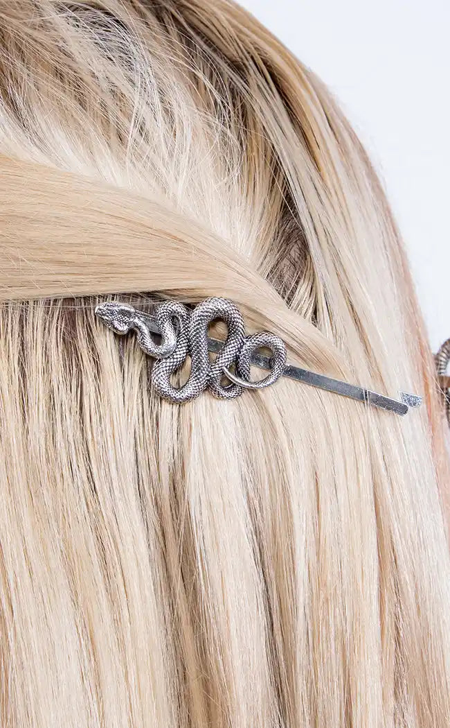 Anathema Snake Hair Clips-Gothic Jewellery-Tragic Beautiful