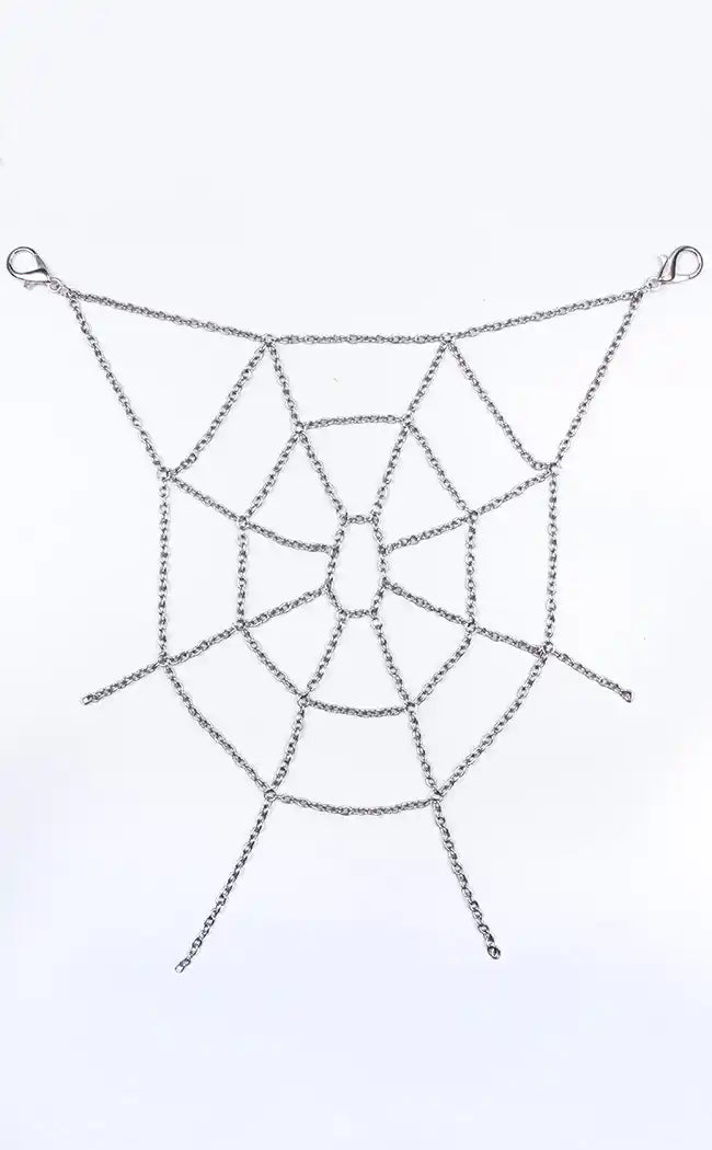 Arachnida Spiderweb Belt Chain-Gothic Jewellery-Tragic Beautiful
