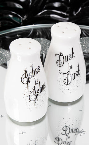 Ashes to Ashes Salt & Pepper Set-Alchemy Gothic-Tragic Beautiful