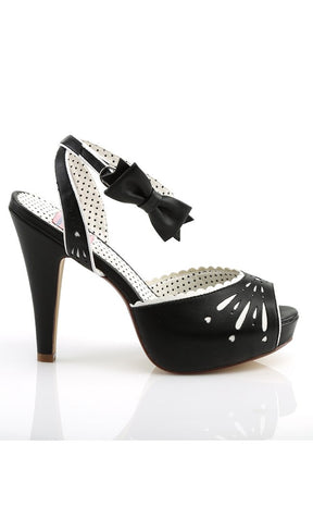BETTIE-01 Blk Faux Leather Heels-Pin Up Couture-Tragic Beautiful