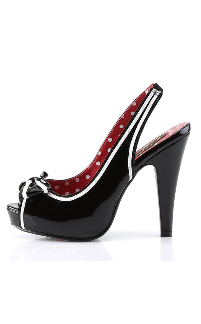 BETTIE-05 Black Patent Heels-Pin Up Couture-Tragic Beautiful