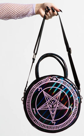Baby Baphomet Handbag | Holographic Black-Killstar-Tragic Beautiful