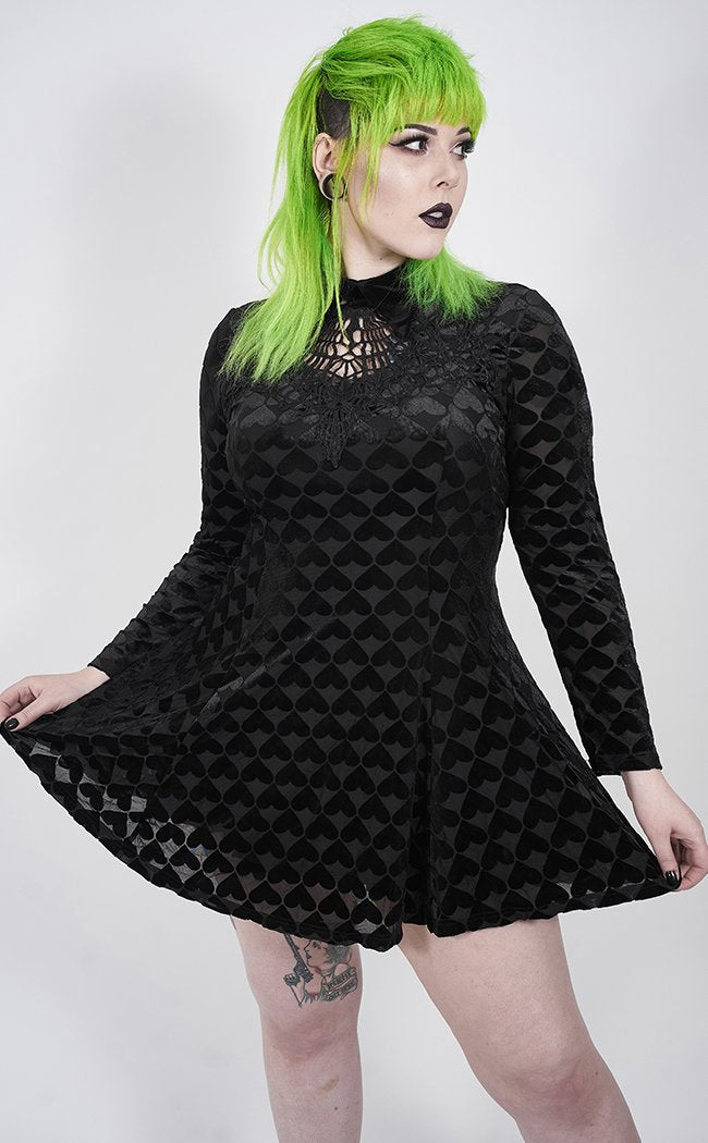 Bad Love Velvet Dress | Plus Size-Punk Rave-Tragic Beautiful