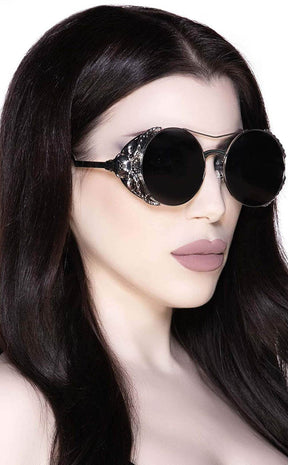 Baphomet Sunglasses | Silver-Killstar-Tragic Beautiful