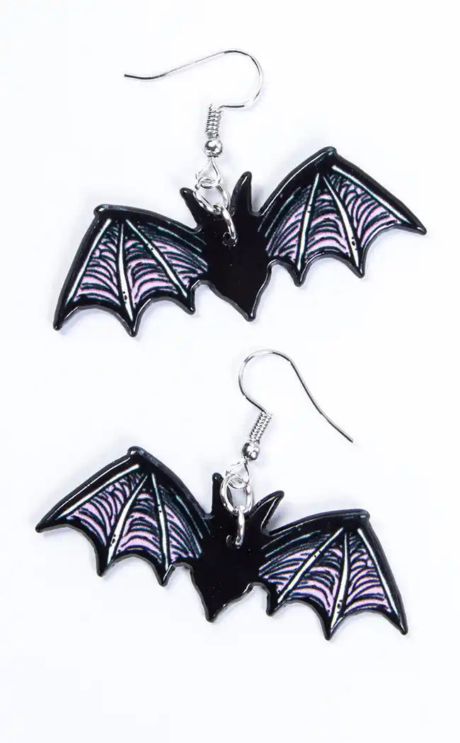 Bat-it-tude Earrings-Gothic Jewellery-Tragic Beautiful