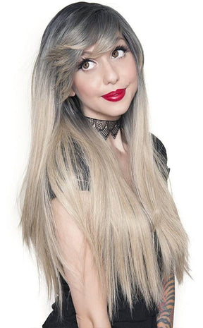 Bella Dark Root Long Blonde Mix Wig-Rockstar Wigs-Tragic Beautiful