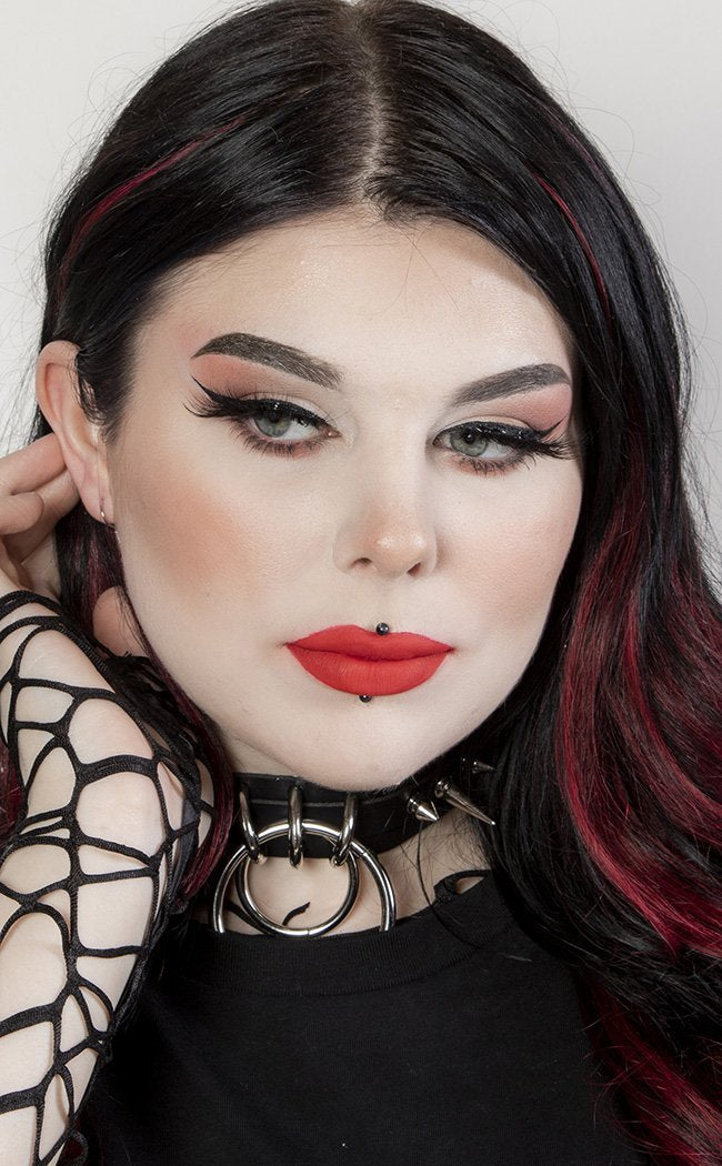 Bite | Bright Red Matte Lipstick-Evil Eye Cosmetics-Tragic Beautiful