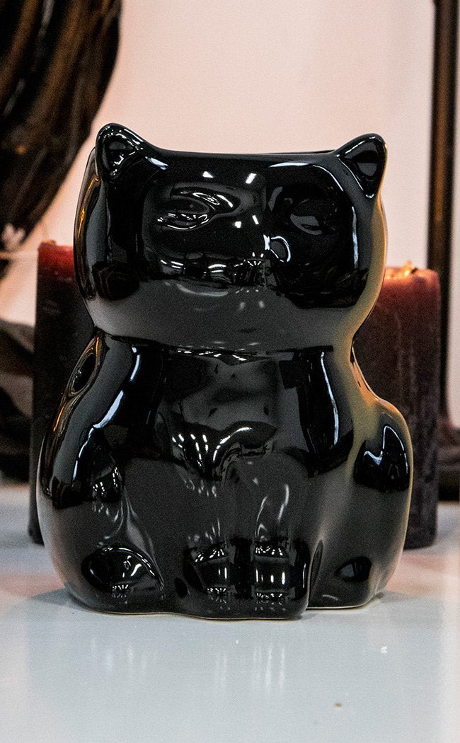 Black Cat Oil Burner-Gothic Gifts-Tragic Beautiful