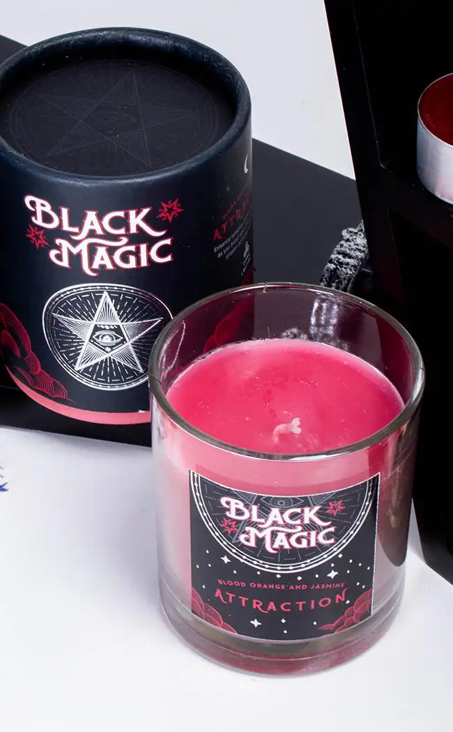 Black Magic Candle | Attraction | Blood Orange & Jasmine-Candle Magic-Tragic Beautiful