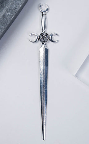 Blade Of The Goddess Hair Stick-Gothic Jewellery-Tragic Beautiful